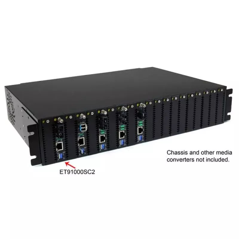 StarTech.com Gigabit Ethernet daugiarežimio šviesolaidžio medijos keitiklis SC 550m - 1000 Mbps