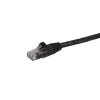StarTech.com 15 m CAT6 eterneto kabelis - juodas CAT 6 Gigabit Ethernet laidas - 250 MHz 100 W PoE RJ45 UTP tinklo kabelis / komutacinis kabelis su apsauga nuo užkliuvimo ir įtempimo sumažinimu, individualiai išbandytas