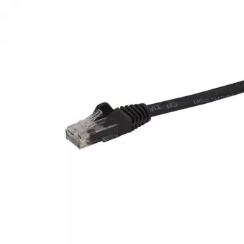 StarTech.com 15 m CAT6 eterneto kabelis - juodas CAT 6 Gigabit Ethernet laidas - 250 MHz 100 W PoE RJ45 UTP tinklo kabelis / komutacinis kabelis su apsauga nuo užkliuvimo ir įtempimo sumažinimu, individualiai išbandytas
