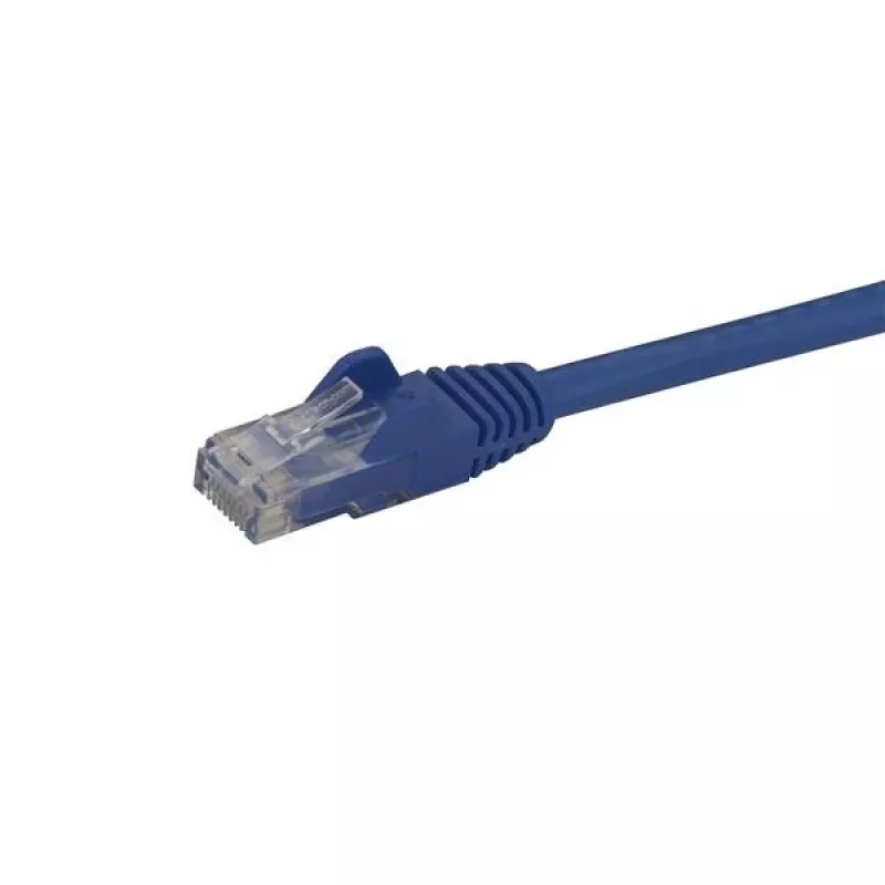 StarTech.com 15 m CAT6 eterneto kabelis - mėlynas CAT 6 Gigabit Ethernet laidas - 250 MHz 100 W PoE RJ45 UTP tinklo / komutacinis kabelis be užkabinimų su įtempimo reljefu atskirai testuotas
