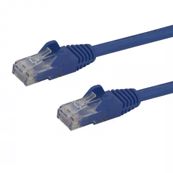 “StarTech.com” 1 m CAT6 eterneto kabelis - mėlynas CAT 6 gigabitinio eterneto laidas - 250 MHz 100 W PoE RJ45 UTP tinklo / komutacinis kabelis, nesikabinantis su įtempimo sumažinimu, individualiai patikrintas