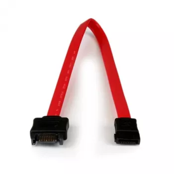 StarTech.com 0,3 m SATA prailginimo kabelis, 0,3 m, SATA III, SATA 7 kontaktų, SATA 7 kontaktų, Vyriška/Moteriška, Juoda, Raudona