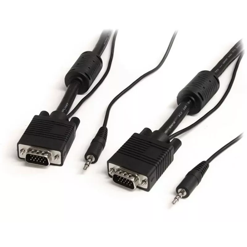 StarTech.com 2m Coax High Resolution Monitor VGA kabelis with Audio HD15 M/M