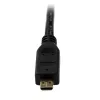 StarTech.com 1 m Micro HDMI į HDMI kabelis su Ethernet – 4K 30 Hz vaizdas – patvarus didelės spartos Micro HDMI Type-D į HDMI 1.4 adapterio kabelis / keitiklio laidas – UHD HDMI monitoriams / televizoriams / ekranams – M/M