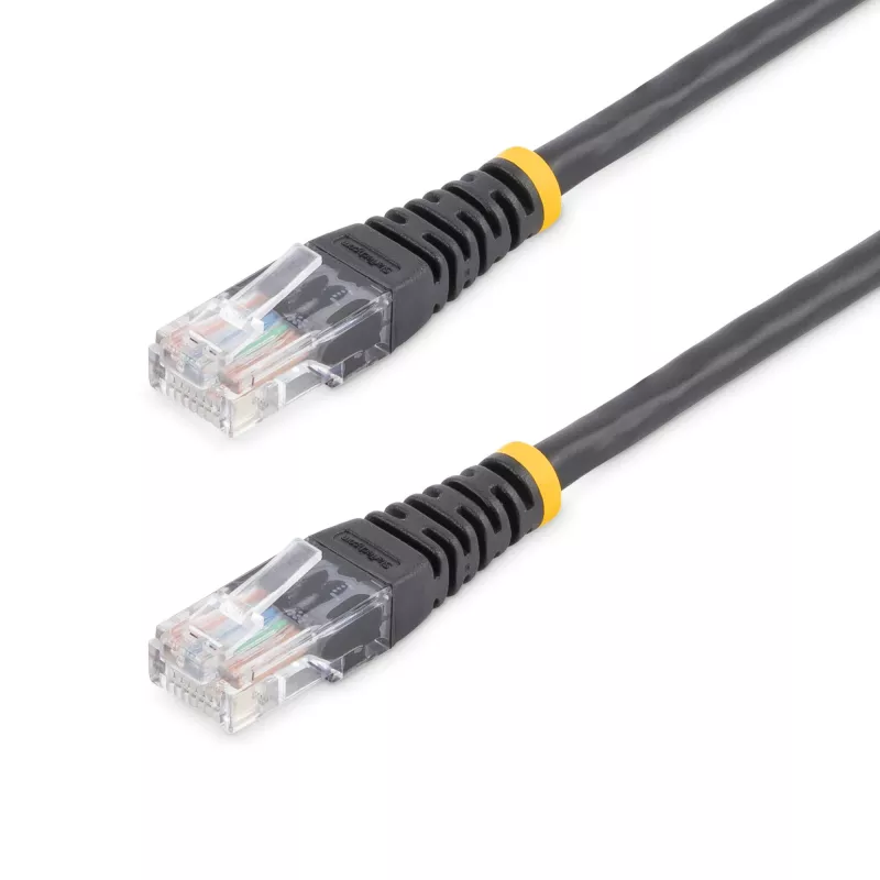 StarTech.com Cat5e komutacinis kabelis su lietais RJ45 jungtimis - 15 m - juodas