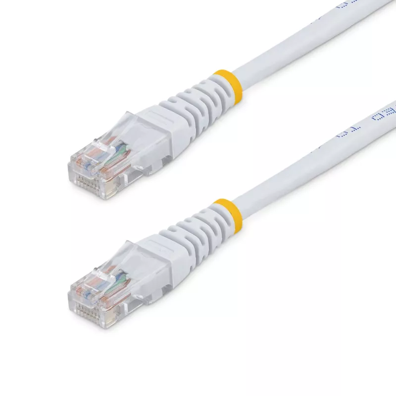StarTech.com 15 m Cat5e baltas formuotas RJ45 UTP Cat 5e komutacinis kabelis – 15 m komutacinis kabelis