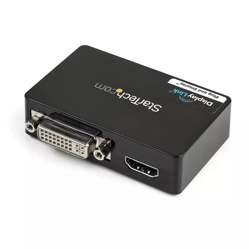 StarTech.com USB 3.0 į HDMI / DVI adapteris - 2048x1152, 3.2 Gen 1 (3.1 Gen 1), USB Type-B, DVI išvestis, HDMI išvestis, 2048 x 1152 pikseliai
