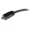 StarTech.com 6 colių Micro USB į Mini USB adapterio kabelis M/F, 0,15 m, Mini-USB B, Micro-USB A, kištukas/lizdas, juodas