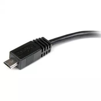 StarTech.com 6 colių Micro USB į Mini USB adapterio kabelis M/F, 0,15 m, Mini-USB B, Micro-USB A, kištukas/lizdas, juodas