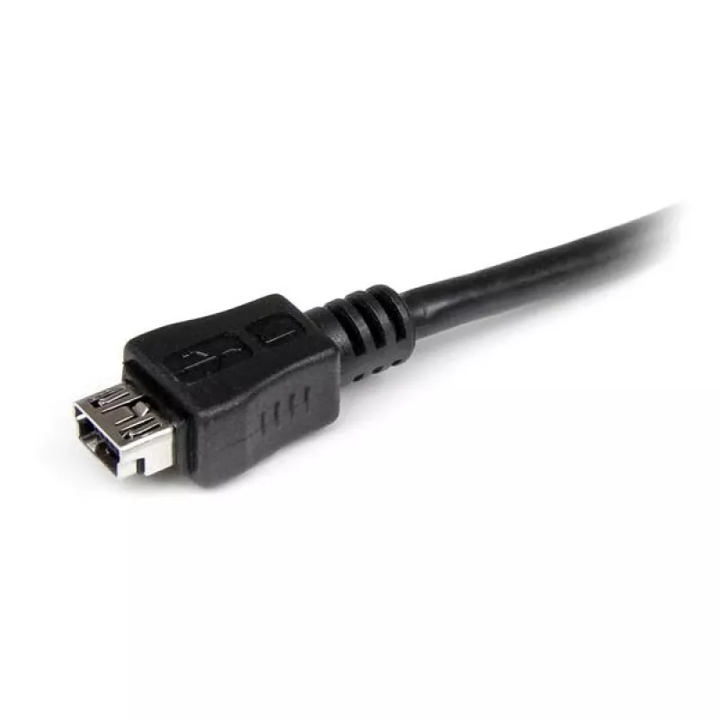 StarTech.com 6 colių Micro USB į Mini USB adapterio kabelis M/F, 0,15 m, Mini-USB B, Micro-USB A, kištukas/lizdas, juodas