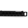 StarTech.com 24 prievadų 0,5U Cat5e pataisų skydelis - RJ45 eterneto montuojamas į stovą Cat 5e 110 pataisų skydelis