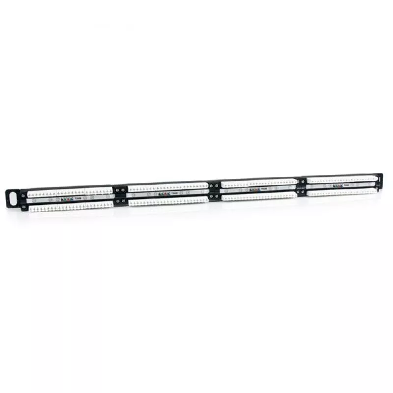 StarTech.com 24 prievadų 0,5U Cat5e pataisų skydelis - RJ45 eterneto montuojamas į stovą Cat 5e 110 pataisų skydelis