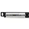 StarTech.com 24 prievadų 0,5U Cat5e pataisų skydelis - RJ45 eterneto montuojamas į stovą Cat 5e 110 pataisų skydelis