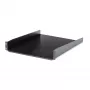 StarTech.com 2U serverio stovo lentyna - universali stovo tvirtinimo konsolinė lentyna 19 colių tinklo įrangos stovui ir spintai - tvirta plieninė – keliamoji galia 50 svarų / 23 kg - 22 colių gylio dėklas, juoda
