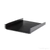 StarTech.com 2U serverio stovo lentyna - universali stovo tvirtinimo konsolinė lentyna 19 colių tinklo įrangos stovui ir spintai - tvirta plieninė – keliamoji galia 50 svarų / 23 kg - 22 colių gylio dėklas, juoda