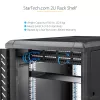 StarTech.com 2U serverio stovo lentyna - universali stovo tvirtinimo konsolinė lentyna 19 colių tinklo įrangos stovui ir spintai - tvirta plieninė – keliamoji galia 50 svarų / 23 kg - 22 colių gylio dėklas, juoda