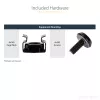 StarTech.com 2U serverio stovo lentyna - universali stovo tvirtinimo konsolinė lentyna 19 colių tinklo įrangos stovui ir spintai - tvirta plieninė – keliamoji galia 50 svarų / 23 kg - 22 colių gylio dėklas, juoda