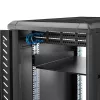 StarTech.com 2U serverio stovo lentyna - universali stovo tvirtinimo konsolinė lentyna 19 colių tinklo įrangos stovui ir spintai - tvirta plieninė – keliamoji galia 50 svarų / 23 kg - 22 colių gylio dėklas, juoda