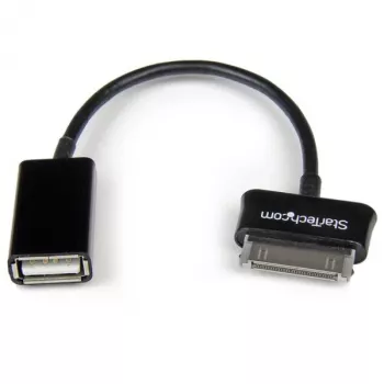 StarTech.com USB OTG adapterio laidas, skirtas Samsung Galaxy Tab, 0,1524 m, Samsung 30p, USB A, Juodas, Kištukas, Lizdas