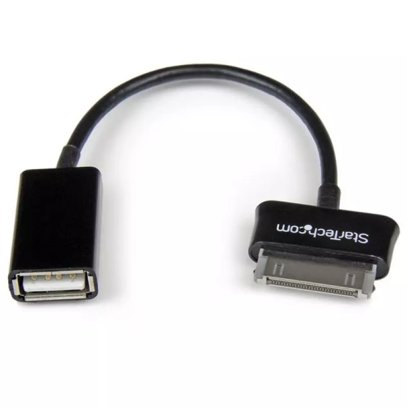 StarTech.com USB OTG adapterio laidas, skirtas Samsung Galaxy Tab, 0,1524 m, Samsung 30p, USB A, Juodas, Kištukas, Lizdas