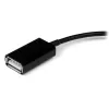 StarTech.com USB OTG adapterio laidas, skirtas Samsung Galaxy Tab, 0,1524 m, Samsung 30p, USB A, Juodas, Kištukas, Lizdas