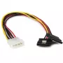 StarTech.com 12 colių LP4 į 2x fiksuojamo SATA maitinimo Y kabelio skirstytuvas - 4 kontaktų LP4 į du SATA
