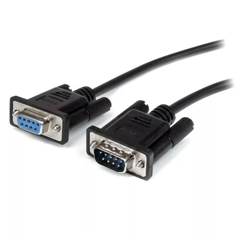 StarTech.com 3 m juodas tiesioginis DB9 RS232 serijinis laidas – M/F