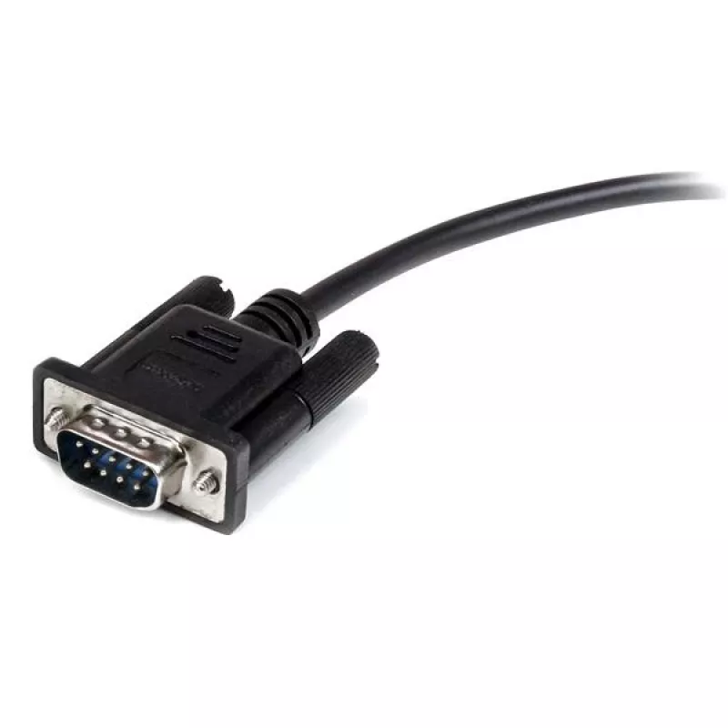 StarTech.com 3 m juodas tiesioginis DB9 RS232 serijinis laidas – M/F