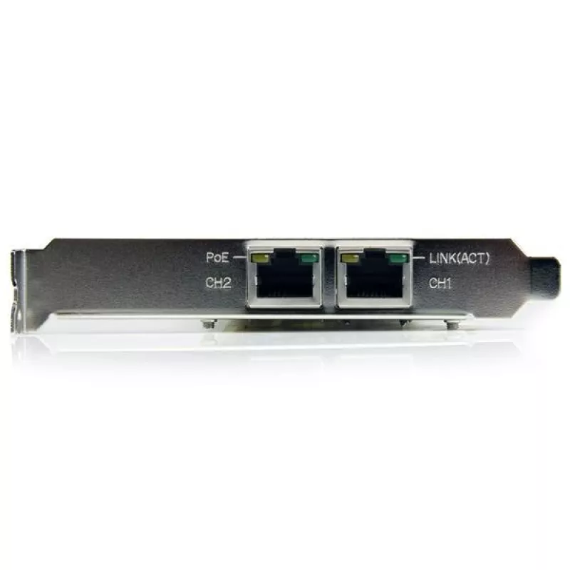 StarTech.com dviejų prievadų PCI Express gigabitinio Ethernet PCIe tinklo plokštė adapteris - PoE/PSE