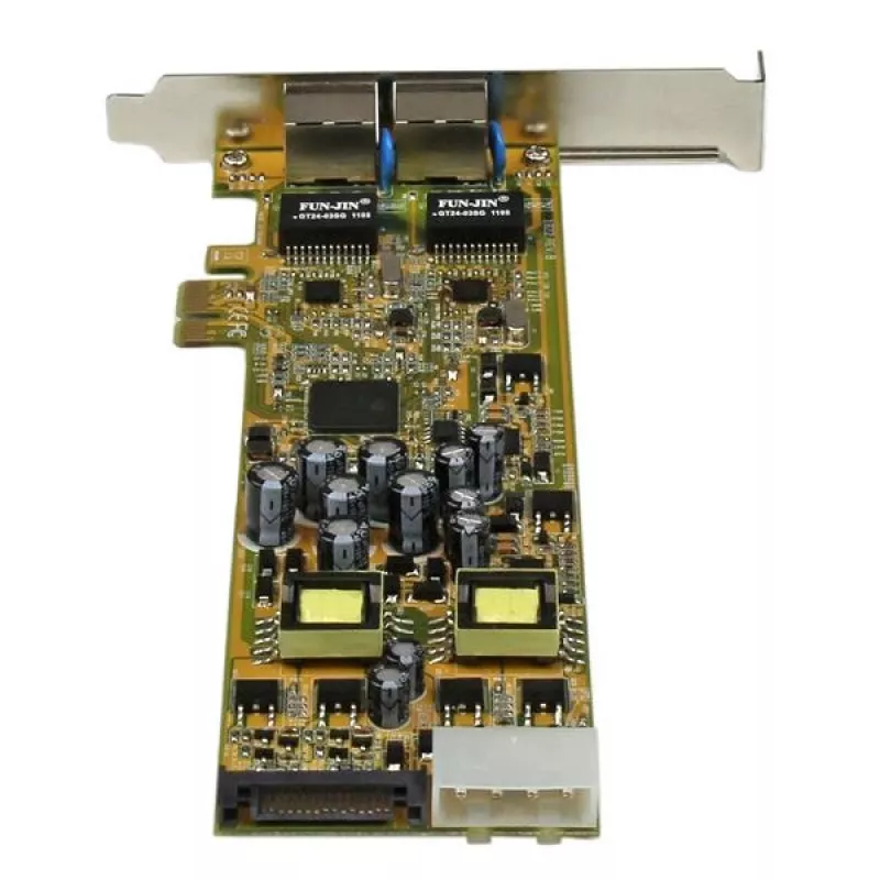 StarTech.com dviejų prievadų PCI Express gigabitinio Ethernet PCIe tinklo plokštė adapteris - PoE/PSE