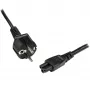 StarTech.com 2 m (6 pėd.) nešiojamojo kompiuterio maitinimo laidas, EU Schuko į C5, 2.5 A 250 V, 18AWG, nešiojamojo / nešiojamojo kompiuterio pakaitinis kintamosios srovės laidas, maitinimo bloko laidas, nešiojamojo kompiuterio įkroviklio kabelis, dobilo lapo / peliuko Mikio formos maitinimo laidas