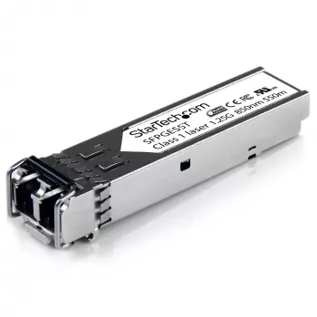 StarTech.com Cisco SFP-GE-S suderinamas SFP modulis - 1000BASE-SX - 1GbE daugiaskaidulė optinė siųstuvas-imtuvas - 1GE Gigabit Ethernet SFP - LC 550 m - 850 nm - DDM Cisco IE3400, IE3300, IE3200