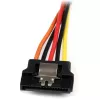 StarTech.com 6 colių užfiksuojamas SATA maitinimo Y skirstytuvo kabelio adapteris - M/F