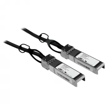 StarTech.com Cisco SFP-H10GB-CU5M Suderinamas 5 m 10G SFP+ į SFP+ tiesioginio prijungimo kabelis Twinax – 10GbE SFP+ varinis DAC 10 Gbps mažos galios pasyvus Mini GBIC/siųstuvo-imtuvo modulis DAC Firepower ASR920 ASR9000