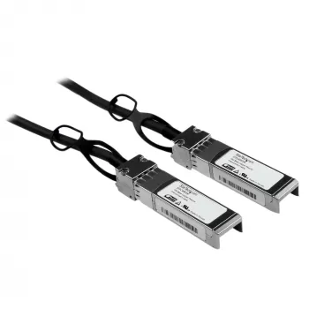 StarTech.com Cisco SFP-H10GB-CU3M suderinamas 3 m 10G SFP+ į SFP+ tiesioginio prijungimo kabelis Twinax – 10GbE SFP+ varinis DAC 10 Gbps mažos galios pasyvus Mini GBIC / siųstuvo-imtuvo modulis DAC Firepower ASR920 ASR9000