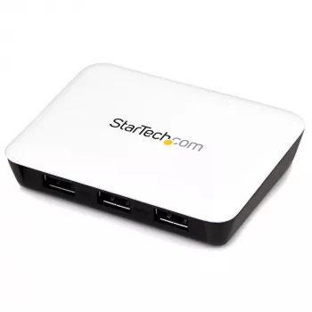 StarTech.com USB 3.0 prie Gigabit Ethernet NIC tinklo adapteris su 3 prievadų šakotuvu – balta