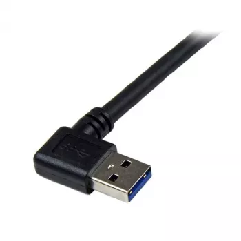 “StarTech.com” 1 m juodas itin spartus USB 3.0 laidas - stačiu kampu A į B - M/M