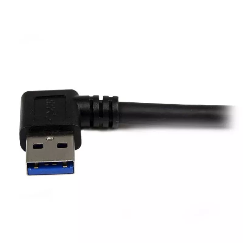 “StarTech.com” 1 m juodas itin spartus USB 3.0 laidas - stačiu kampu A į B - M/M