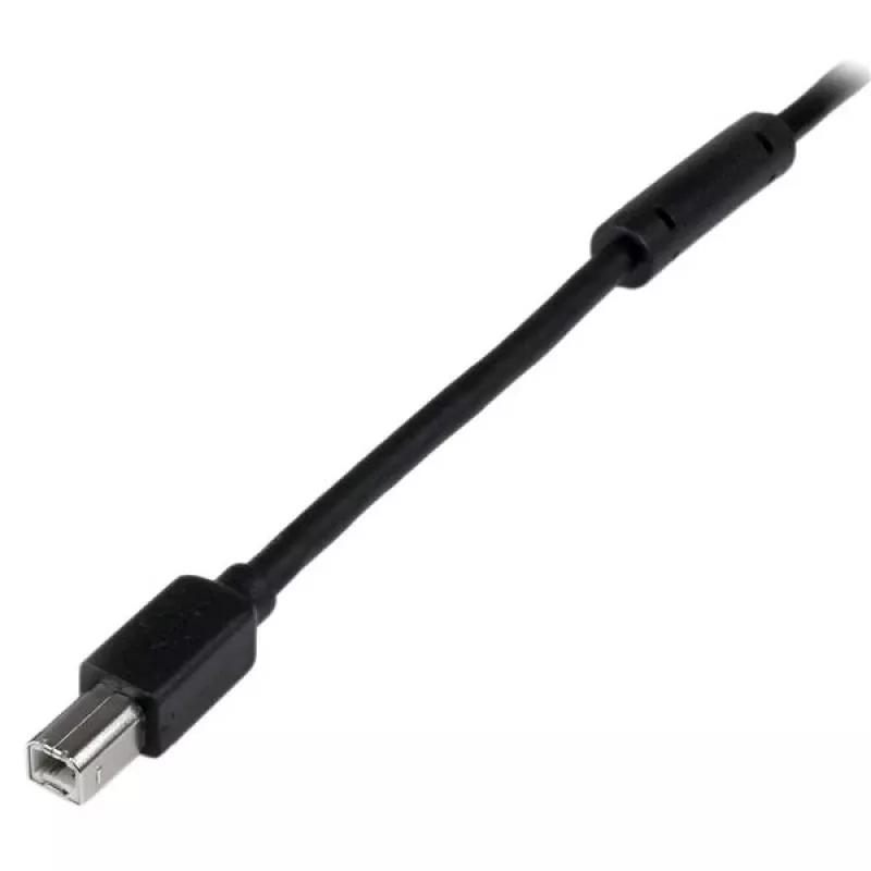 StarTech.com 65 pėdų (20 m) aktyvus USB 2.0 A į B laidas, ilgas USB laidas, USB spausdintuvo laidas, 1x USB A (vyriška), 1x USB B (vyriška), juodas