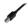 StarTech.com 65 pėdų (20 m) aktyvus USB 2.0 A į B laidas, ilgas USB laidas, USB spausdintuvo laidas, 1x USB A (vyriška), 1x USB B (vyriška), juodas