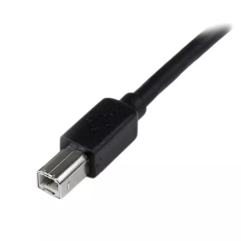 StarTech.com 65 pėdų (20 m) aktyvus USB 2.0 A į B laidas, ilgas USB laidas, USB spausdintuvo laidas, 1x USB A (vyriška), 1x USB B (vyriška), juodas
