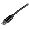 StarTech.com 1 m USB – Lightning laidas – iPhone / iPad / iPod įkroviklio laidas – sparčiojo įkrovimo Lightning į USB laidas – Apple MFi sertifikuotas – juodas