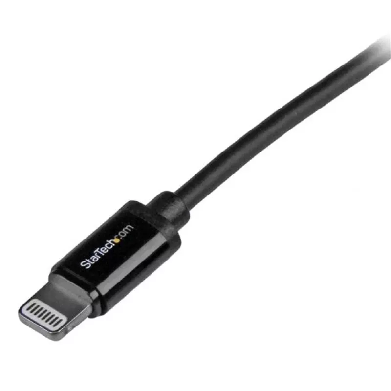 StarTech.com 1 m USB – Lightning laidas – iPhone / iPad / iPod įkroviklio laidas – sparčiojo įkrovimo Lightning į USB laidas – Apple MFi sertifikuotas – juodas