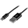 StarTech.com 1 m USB – Lightning laidas – iPhone / iPad / iPod įkroviklio laidas – sparčiojo įkrovimo Lightning į USB laidas – Apple MFi sertifikuotas – juodas