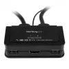 StarTech.com 2 prievadų USB HDMI kabelio KVM jungiklis su garsu ir nuotoliniu jungikliu – maitinamas USB