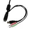 StarTech.com 2 prievadų USB HDMI kabelio KVM jungiklis su garsu ir nuotoliniu jungikliu – maitinamas USB