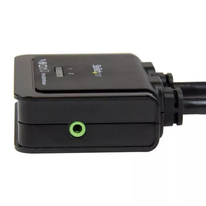StarTech.com 2 prievadų USB HDMI kabelio KVM jungiklis su garsu ir nuotoliniu jungikliu – maitinamas USB