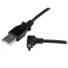 StarTech.com 1 m Mini USB laidas - A į viršutinį kampą Mini B, 1 m, USB A, Mini-USB B, USB 2.0, Vyriškas/Vyriškas, Juodas