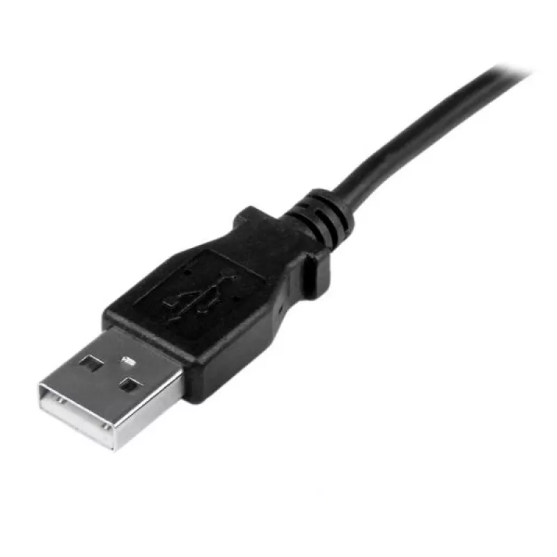 StarTech.com 1 m Mini USB laidas - A į viršutinį kampą Mini B, 1 m, USB A, Mini-USB B, USB 2.0, Vyriškas/Vyriškas, Juodas