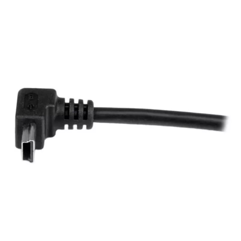 StarTech.com 1 m Mini USB laidas - A į viršutinį kampą Mini B, 1 m, USB A, Mini-USB B, USB 2.0, Vyriškas/Vyriškas, Juodas